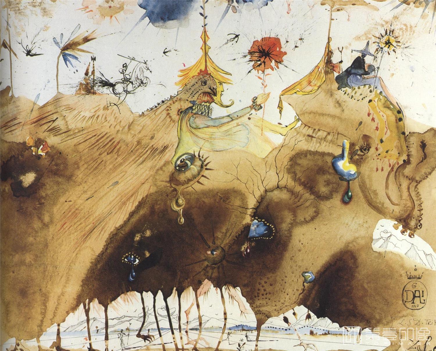水彩画-[西班牙]萨尔瓦多·达利 (Salvador Dali)作品集-0136