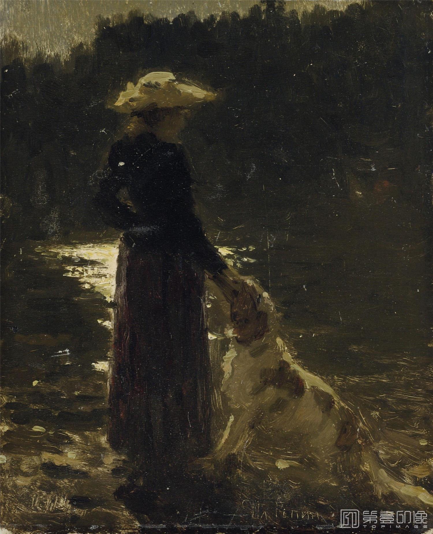 油画-[俄罗斯]伊里亚·叶菲莫维奇·列宾 (Ilya Efimovich Repin)作品集-0005