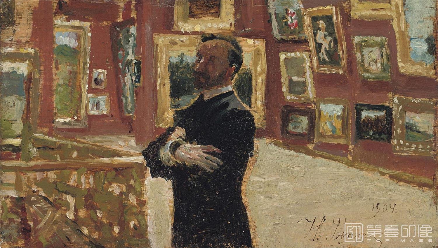 油画-[俄罗斯]伊里亚·叶菲莫维奇·列宾 (Ilya Efimovich Repin)作品集-0010