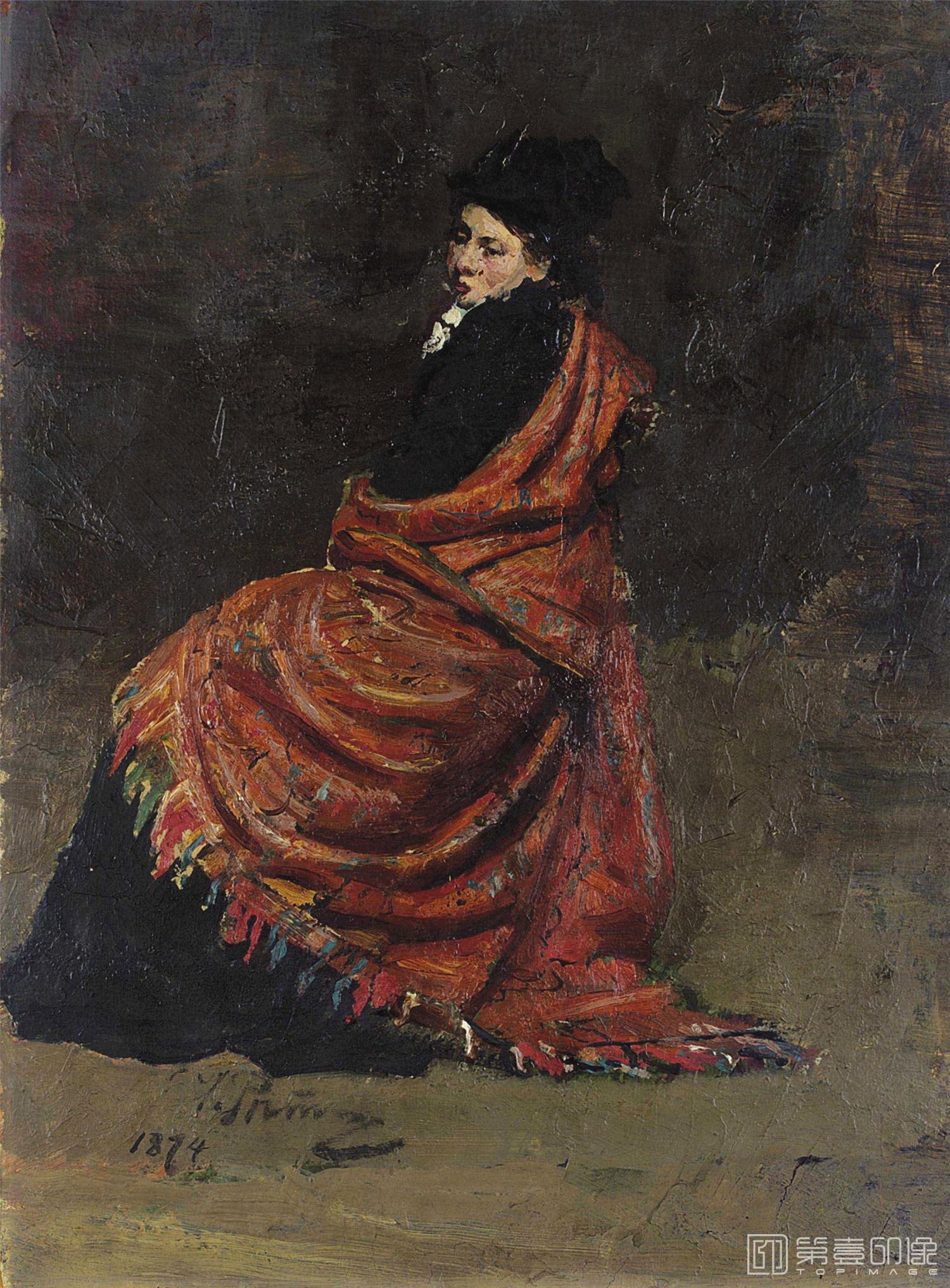 油画-[俄罗斯]伊里亚·叶菲莫维奇·列宾 (Ilya Efimovich Repin)作品集-0012