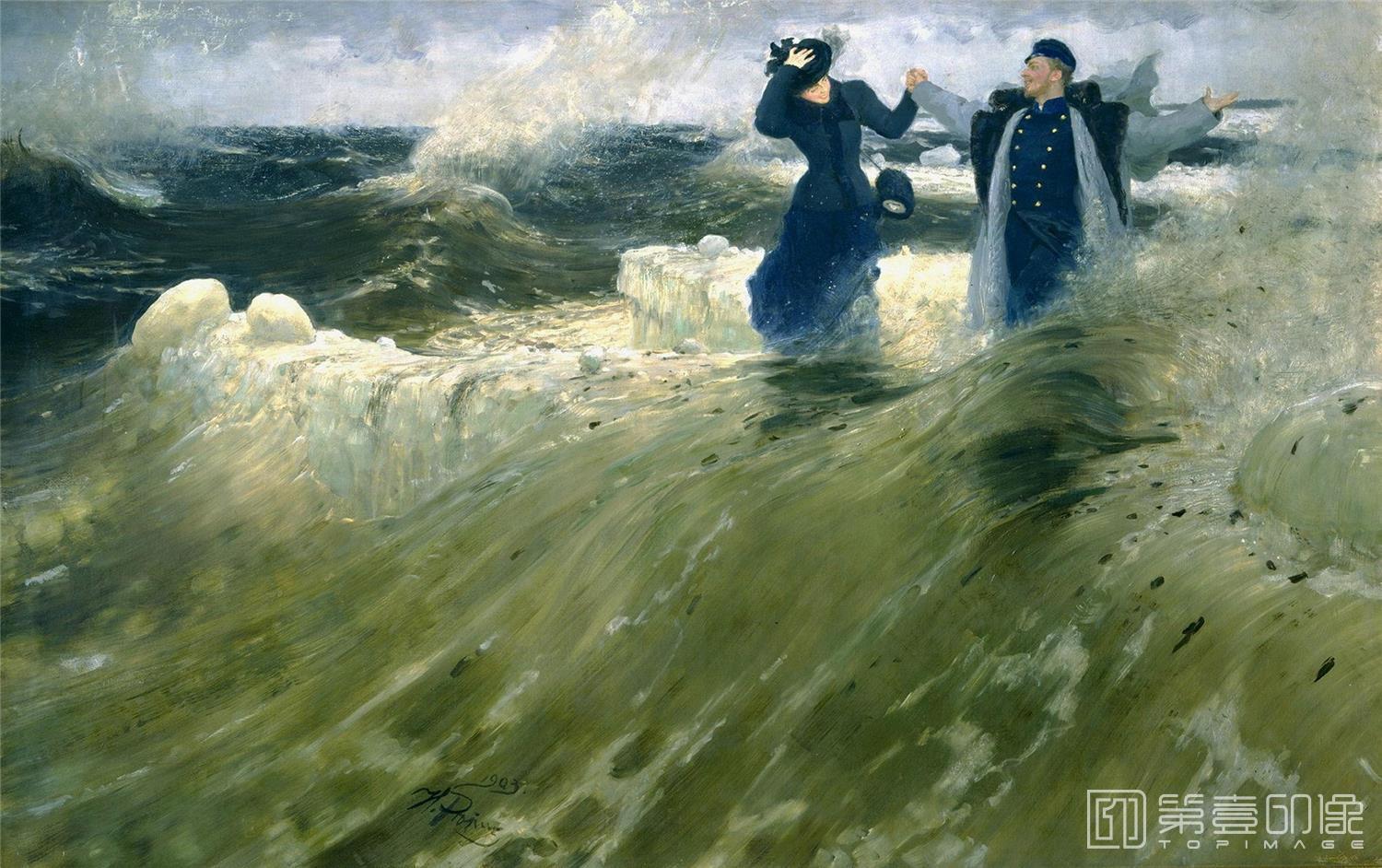 油画-[俄罗斯]伊里亚·叶菲莫维奇·列宾 (Ilya Efimovich Repin)作品集-0016