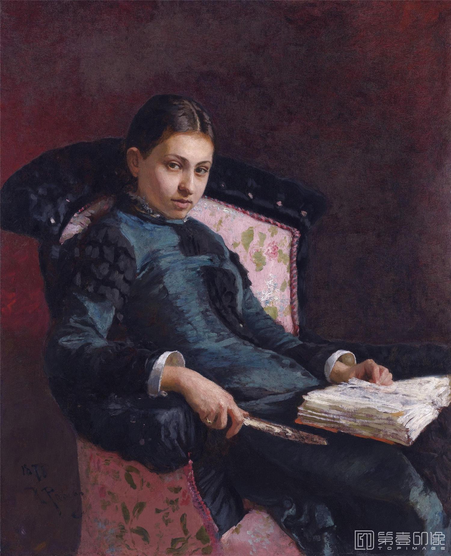 油画-[俄罗斯]伊里亚·叶菲莫维奇·列宾 (Ilya Efimovich Repin)作品集-0021