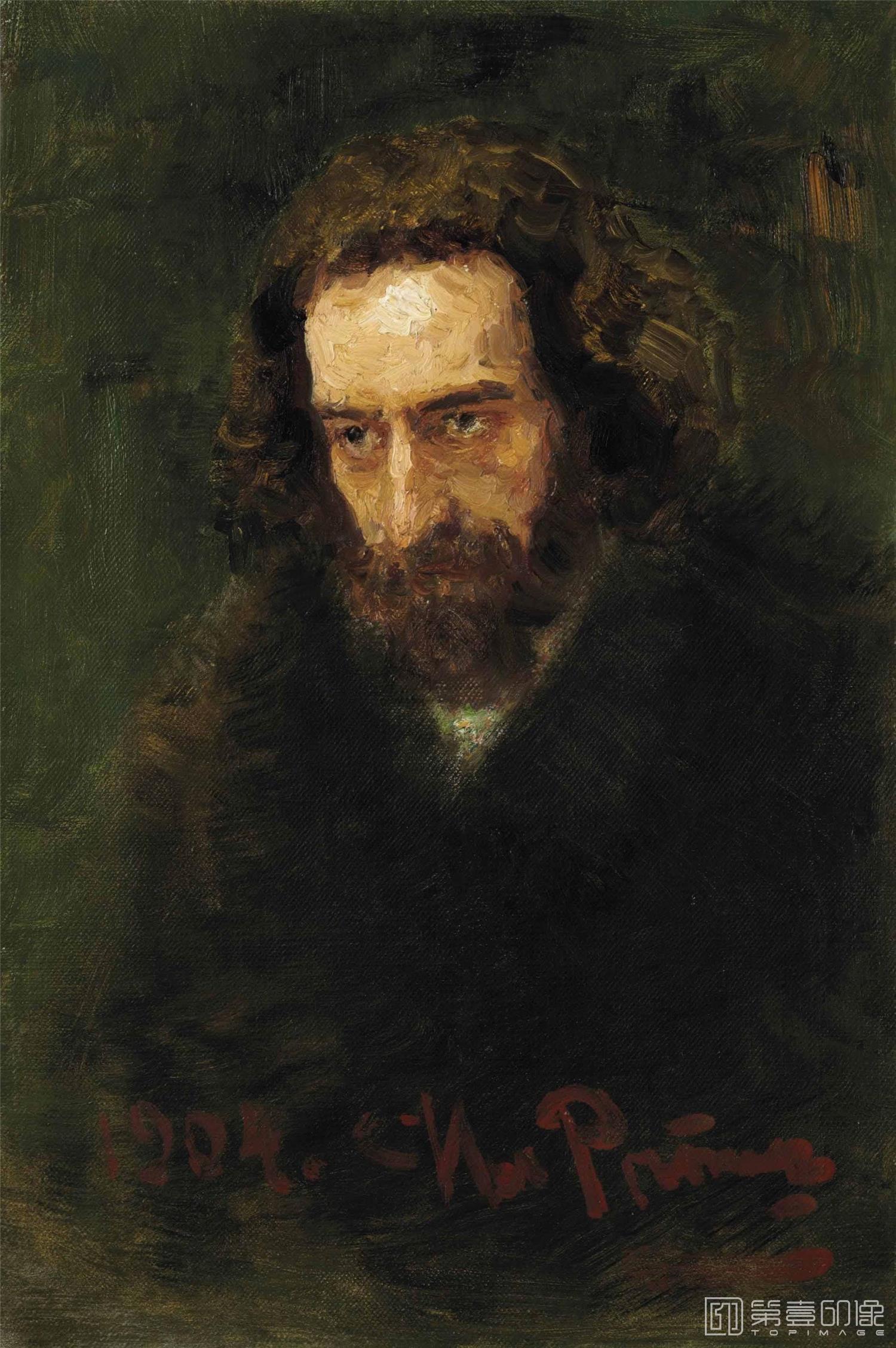油画-[俄罗斯]伊里亚·叶菲莫维奇·列宾 (Ilya Efimovich Repin)作品集-0023