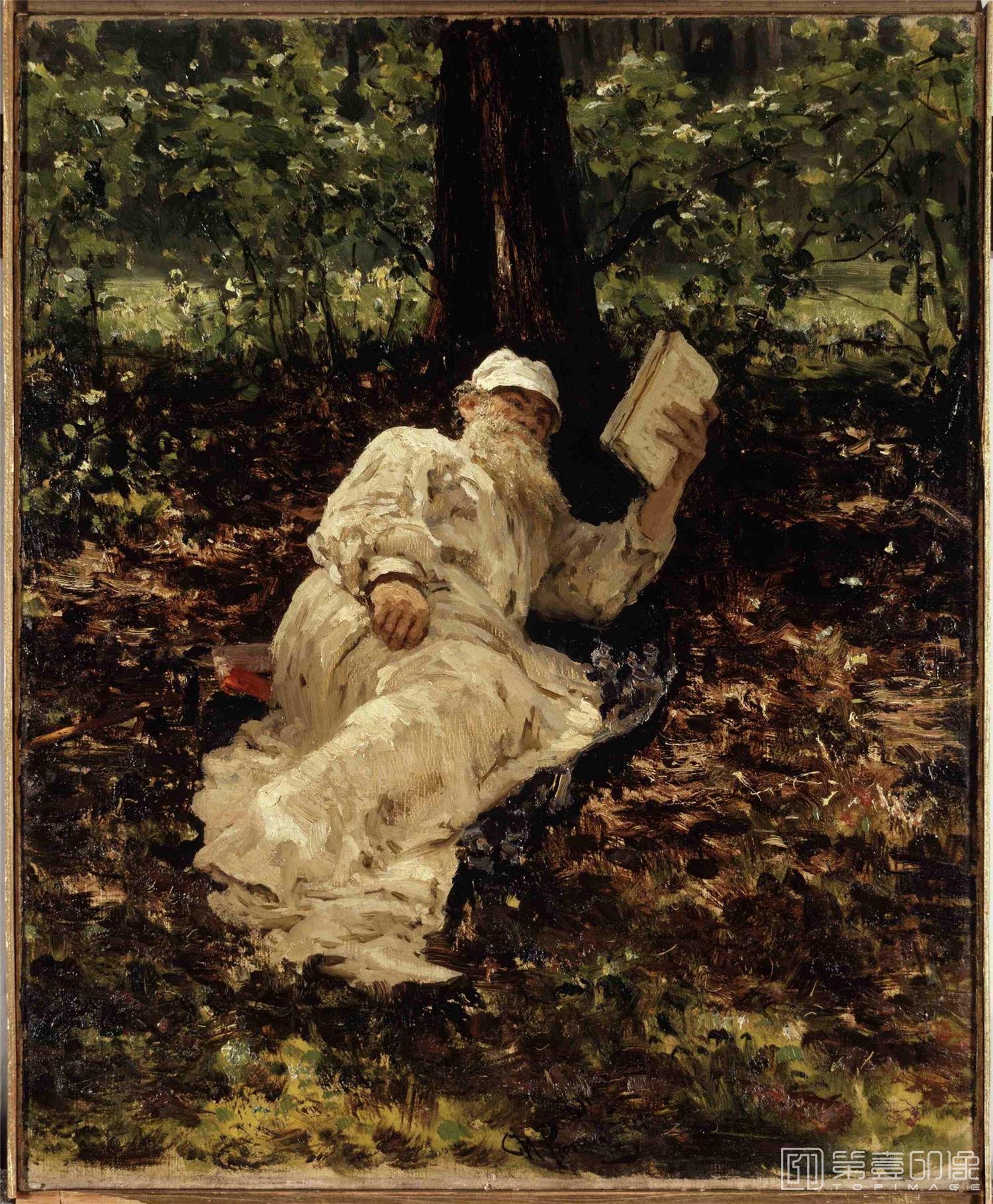 油画-[俄罗斯]伊里亚·叶菲莫维奇·列宾 (Ilya Efimovich Repin)作品集-0025