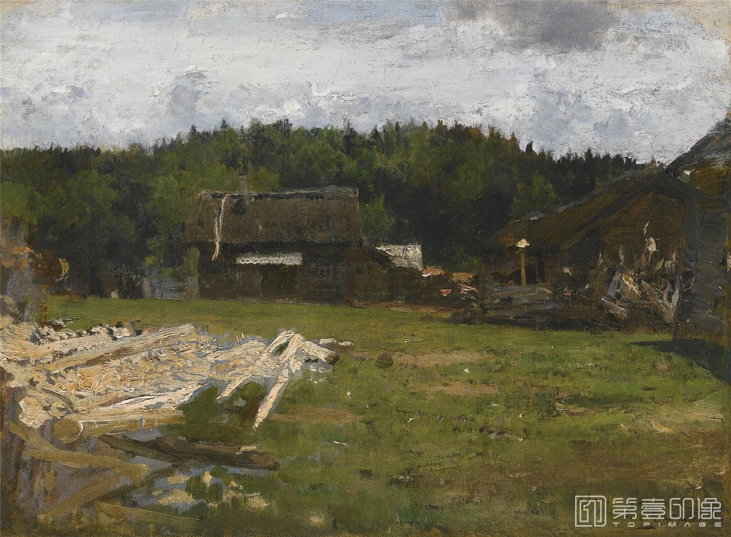油画-[俄罗斯]伊里亚·叶菲莫维奇·列宾 (Ilya Efimovich Repin)作品集-0035