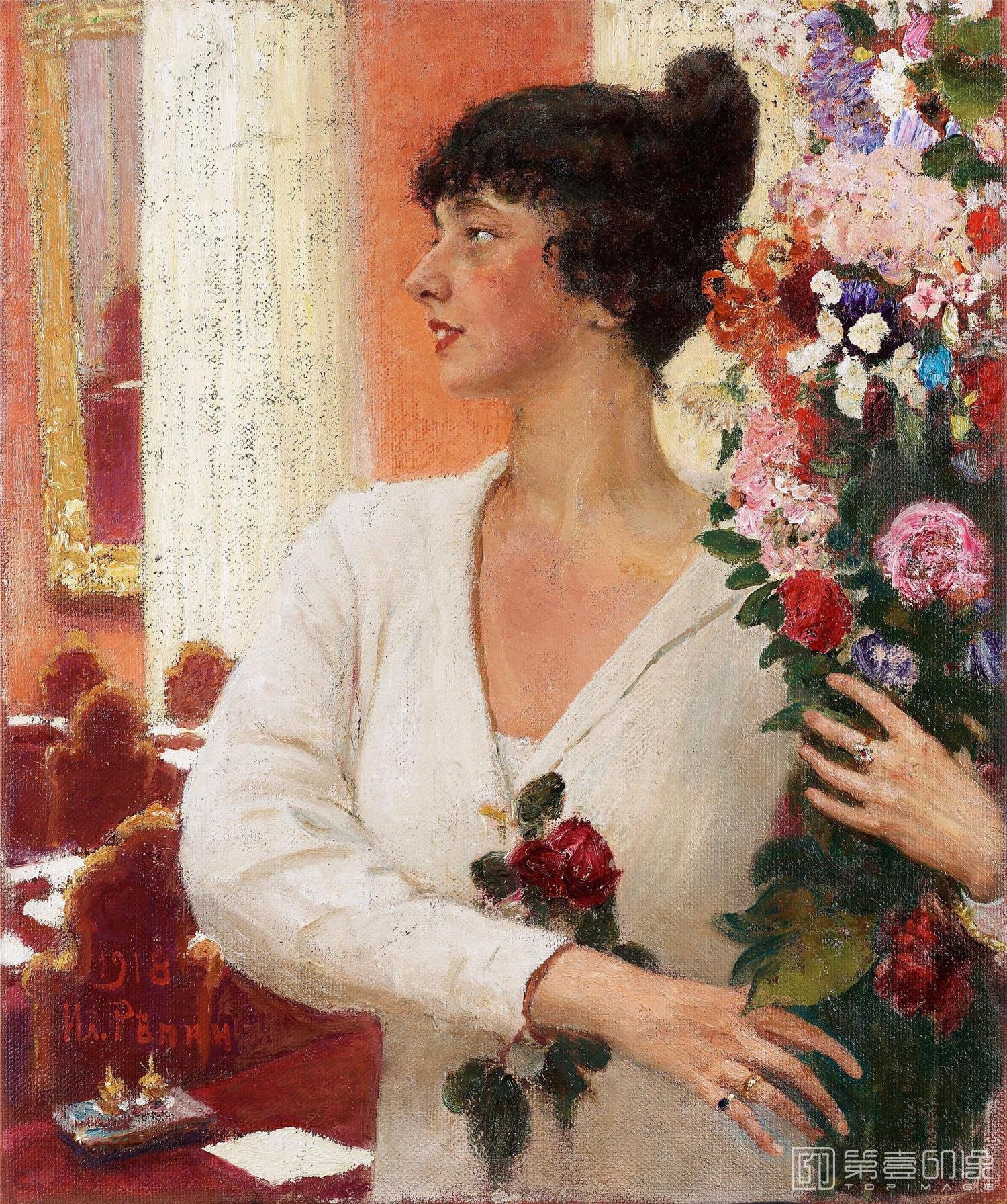 油画-[俄罗斯]伊里亚·叶菲莫维奇·列宾 (Ilya Efimovich Repin)作品集-0043