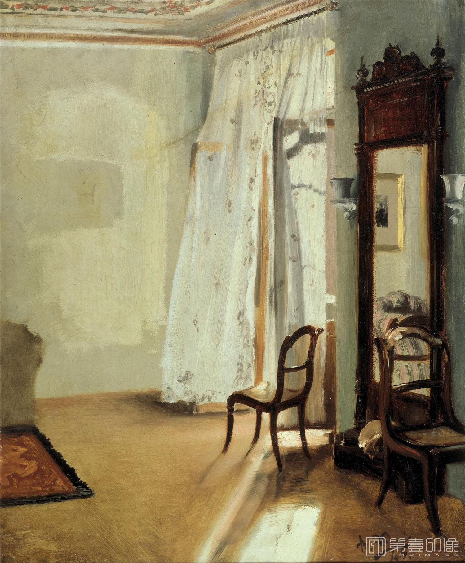 油画-[德国]门采尔 (Adolph Von Menzel)作品集-0045