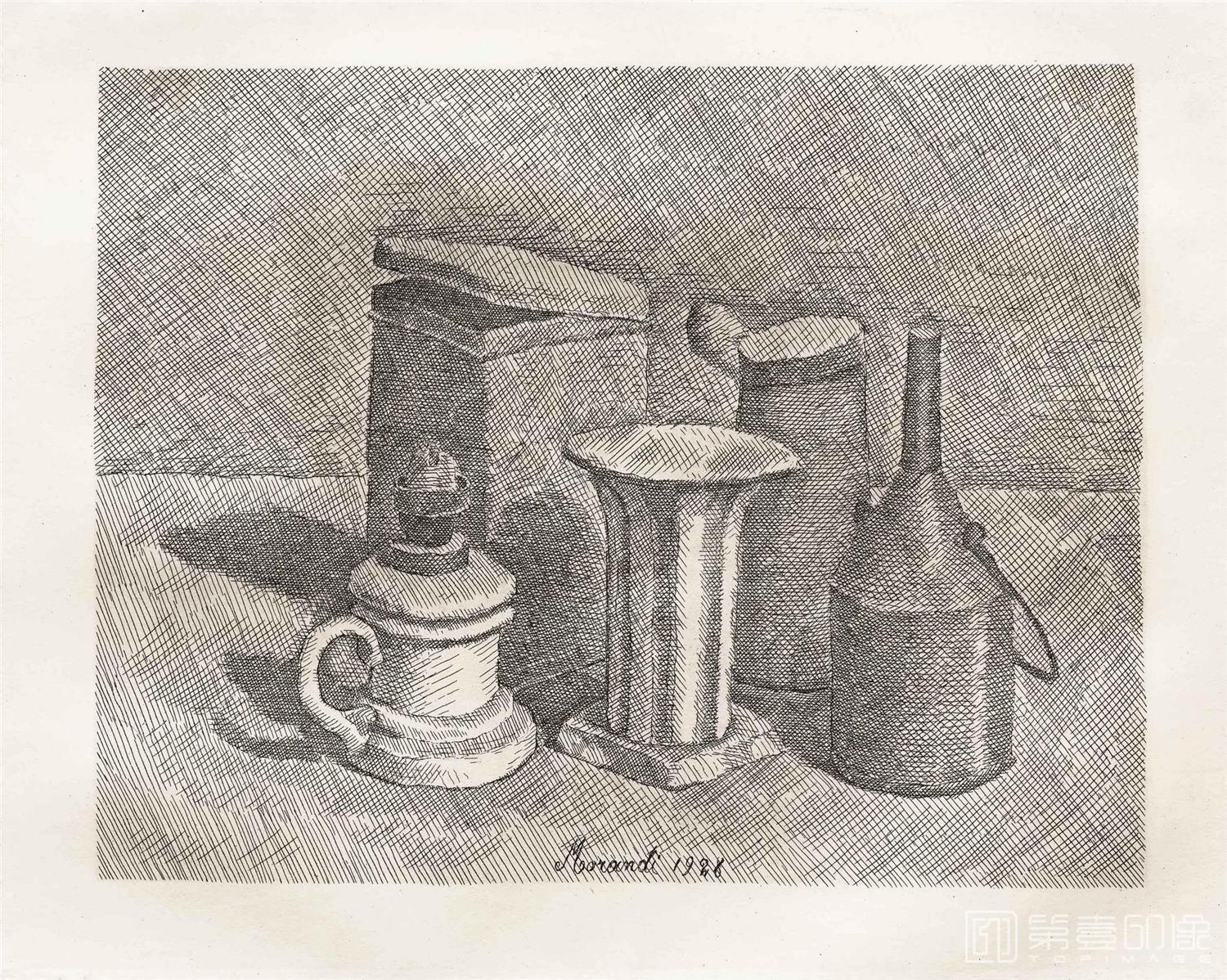 素描-[意大利]乔治·莫兰迪 (Giorgio Morandi)作品集-0083