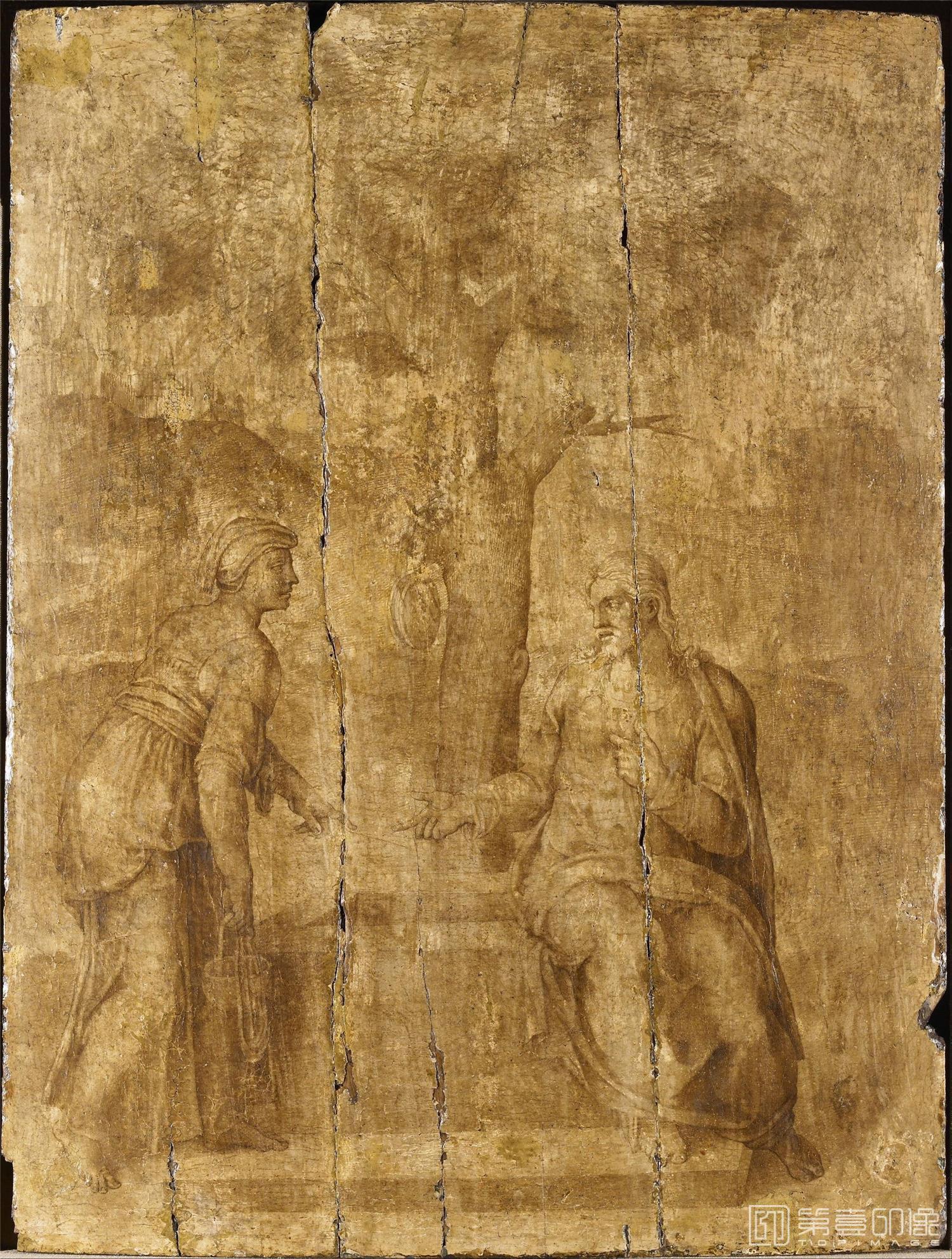 素描-[意大利]米开朗基罗·博纳罗蒂 (Michelangelo di Lodovico Buonarroti Simoni)作品集-0101