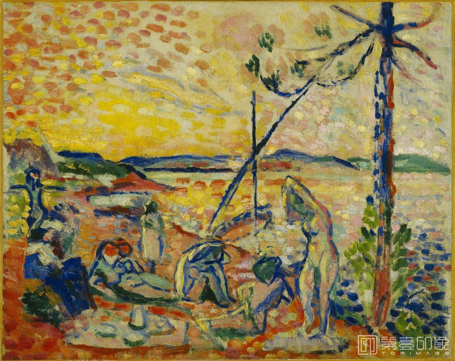 水彩画-[法国]亨利·马蒂斯 (Henri Matisse)作品集-0019