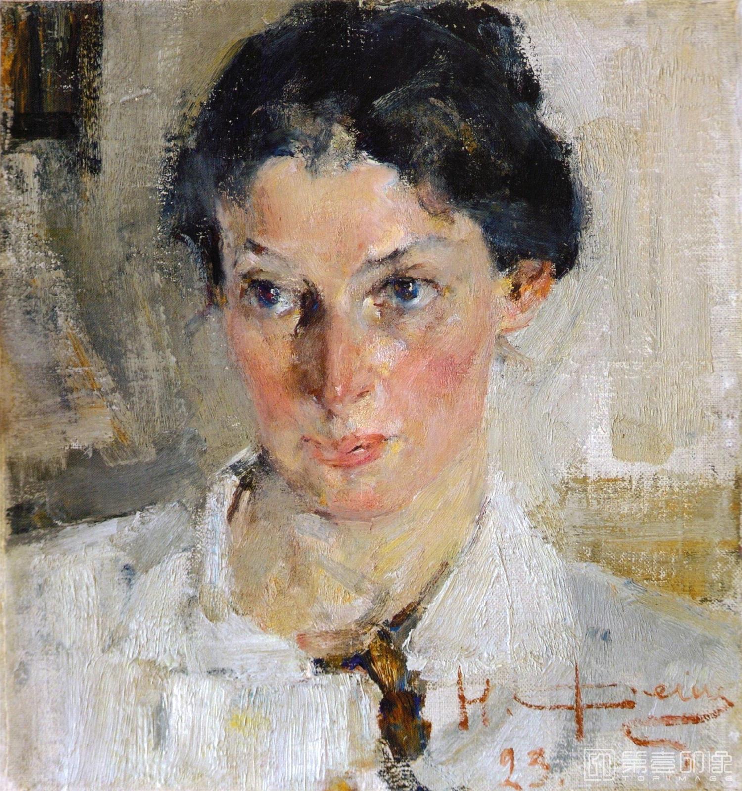 油画-[美国]尼古拉·费欣 (Nicolai Ivanovich Fechin)作品集-0036