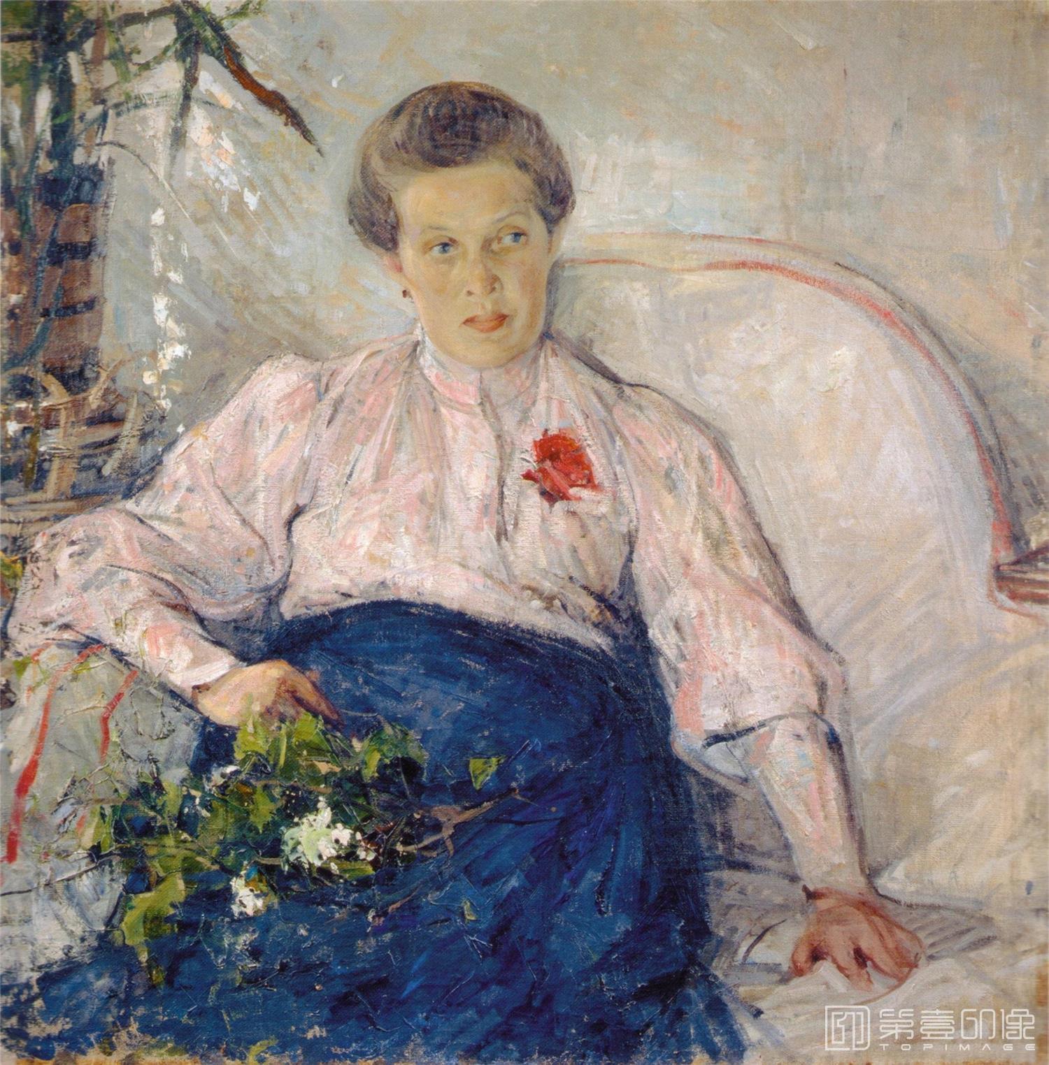 油画-[美国]尼古拉·费欣 (Nicolai Ivanovich Fechin)作品集-0041