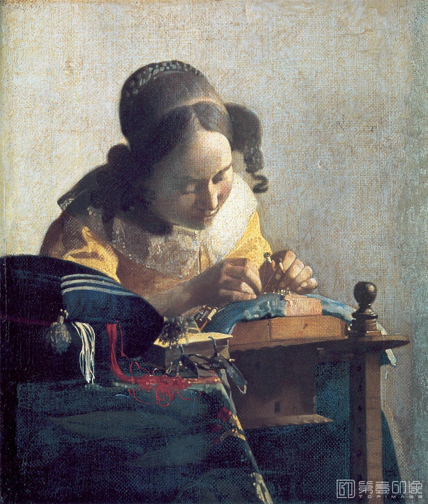 油画-[荷兰]约翰内斯·维米尔 (Johannes Vermeer)作品集-0010