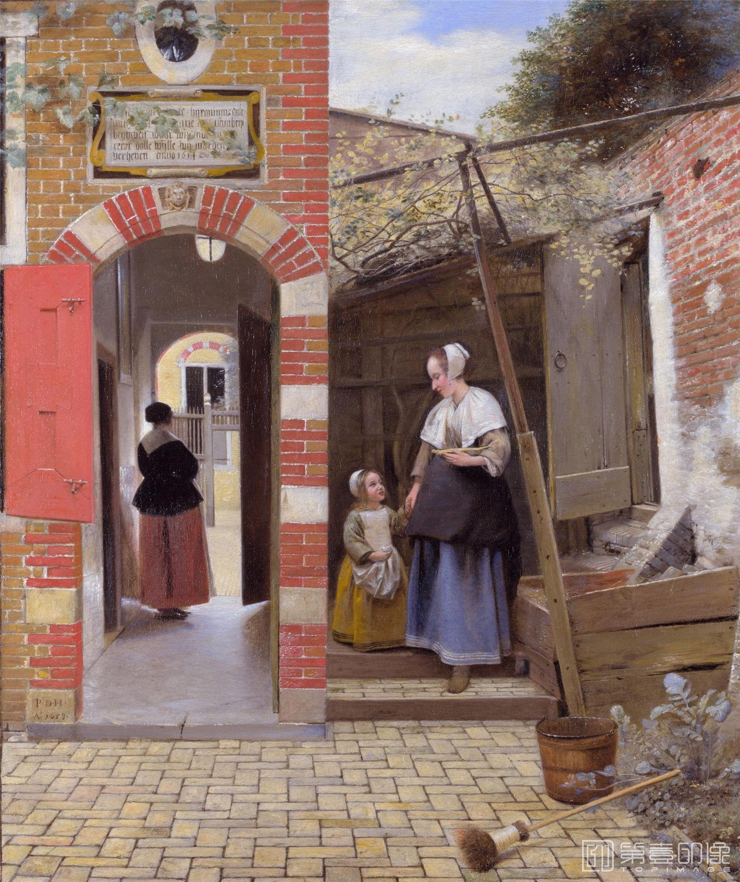 油画-[荷兰]约翰内斯·维米尔 (Johannes Vermeer)作品集-0012