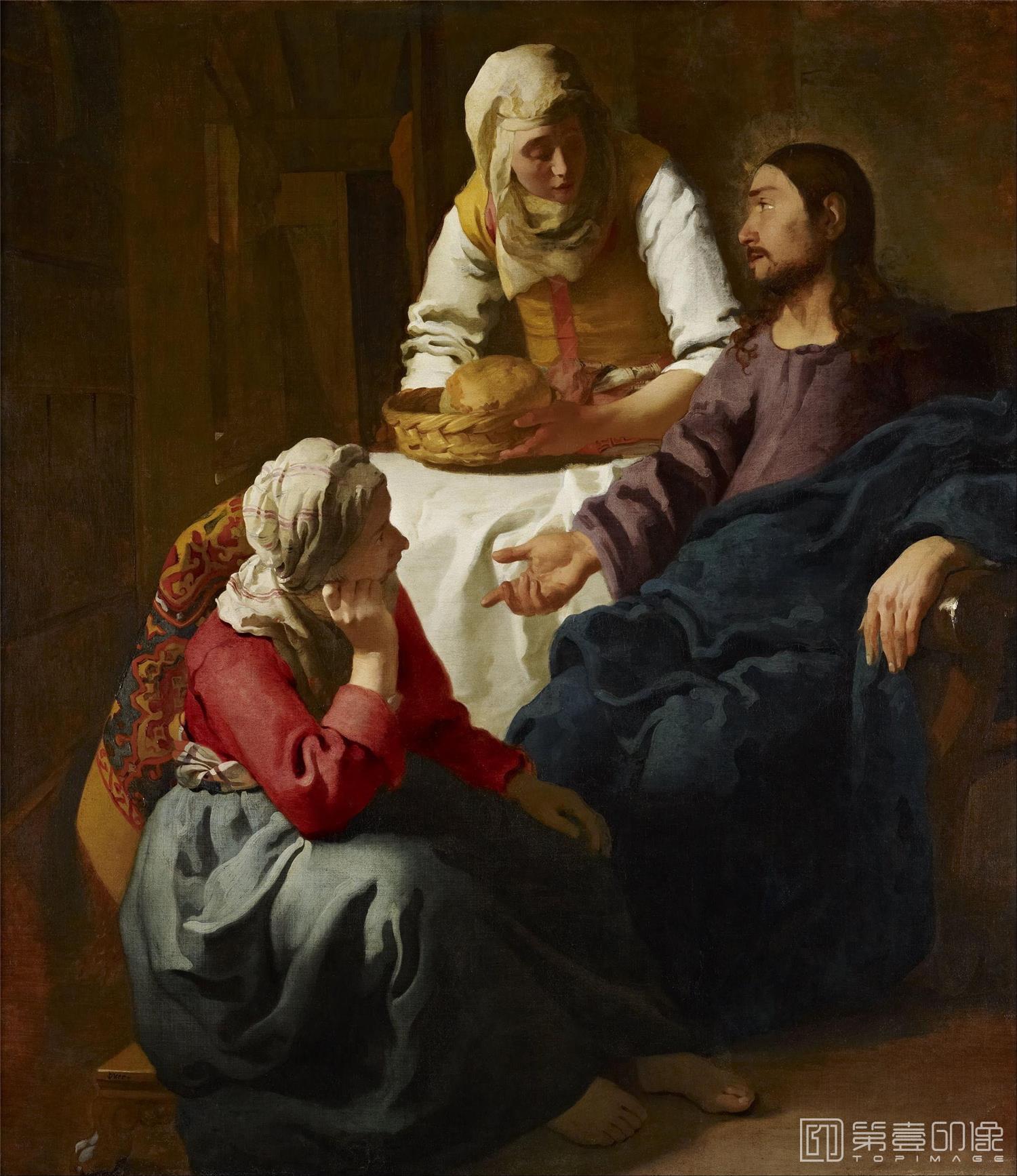 油画-[荷兰]约翰内斯·维米尔 (Johannes Vermeer)作品集-0021