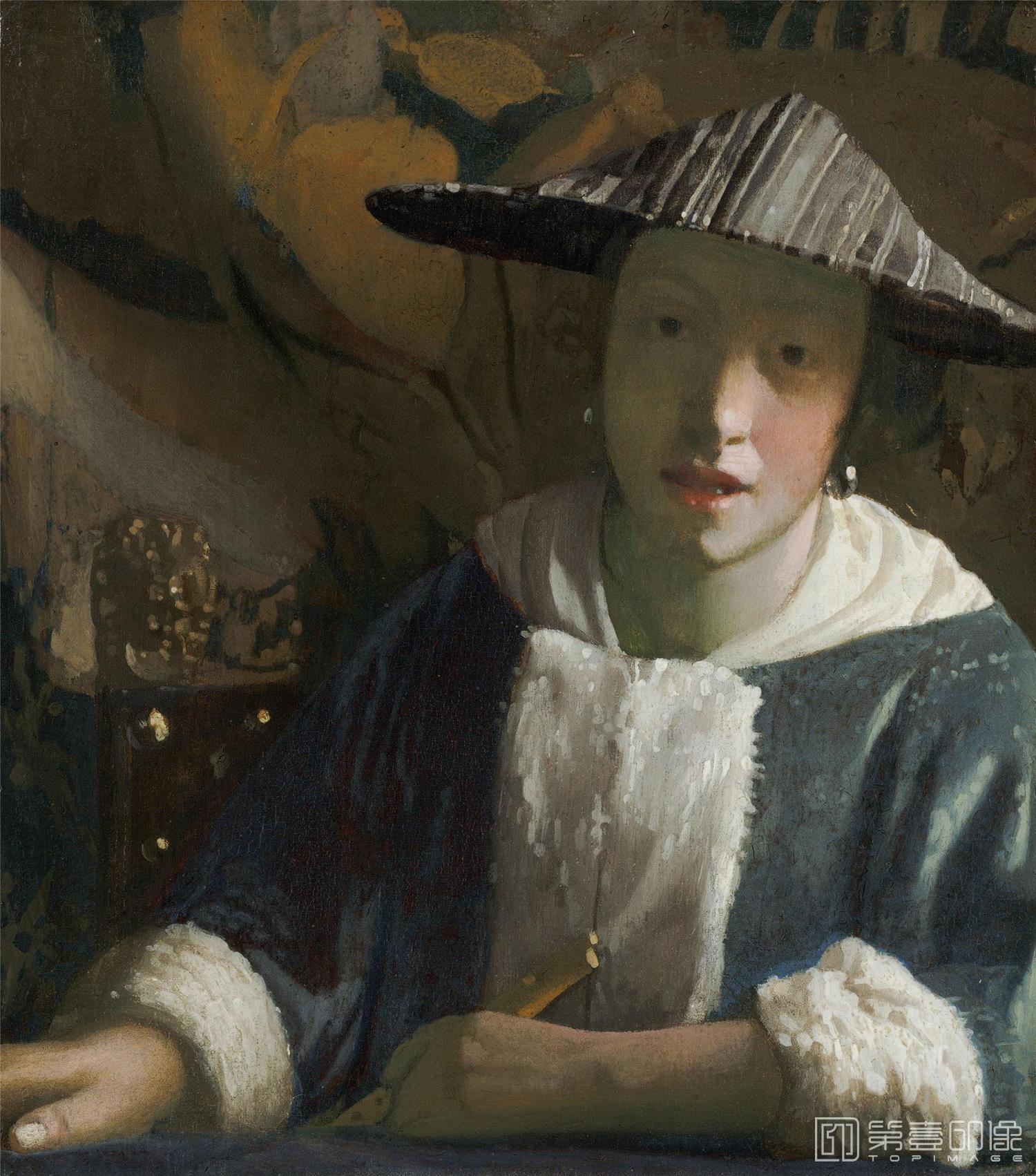 油画-[荷兰]约翰内斯·维米尔 (Johannes Vermeer)作品集-0023