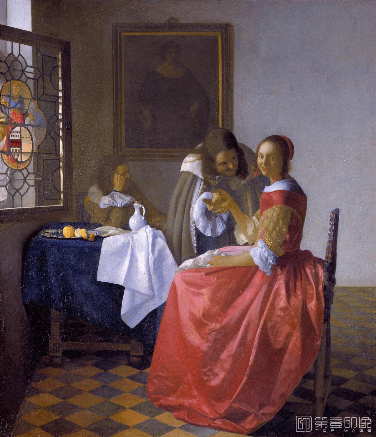 油画-[荷兰]约翰内斯·维米尔 (Johannes Vermeer)作品集-0026