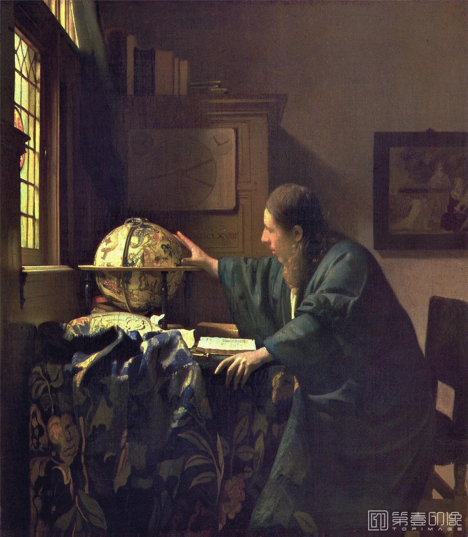 油画-[荷兰]约翰内斯·维米尔 (Johannes Vermeer)作品集-0029