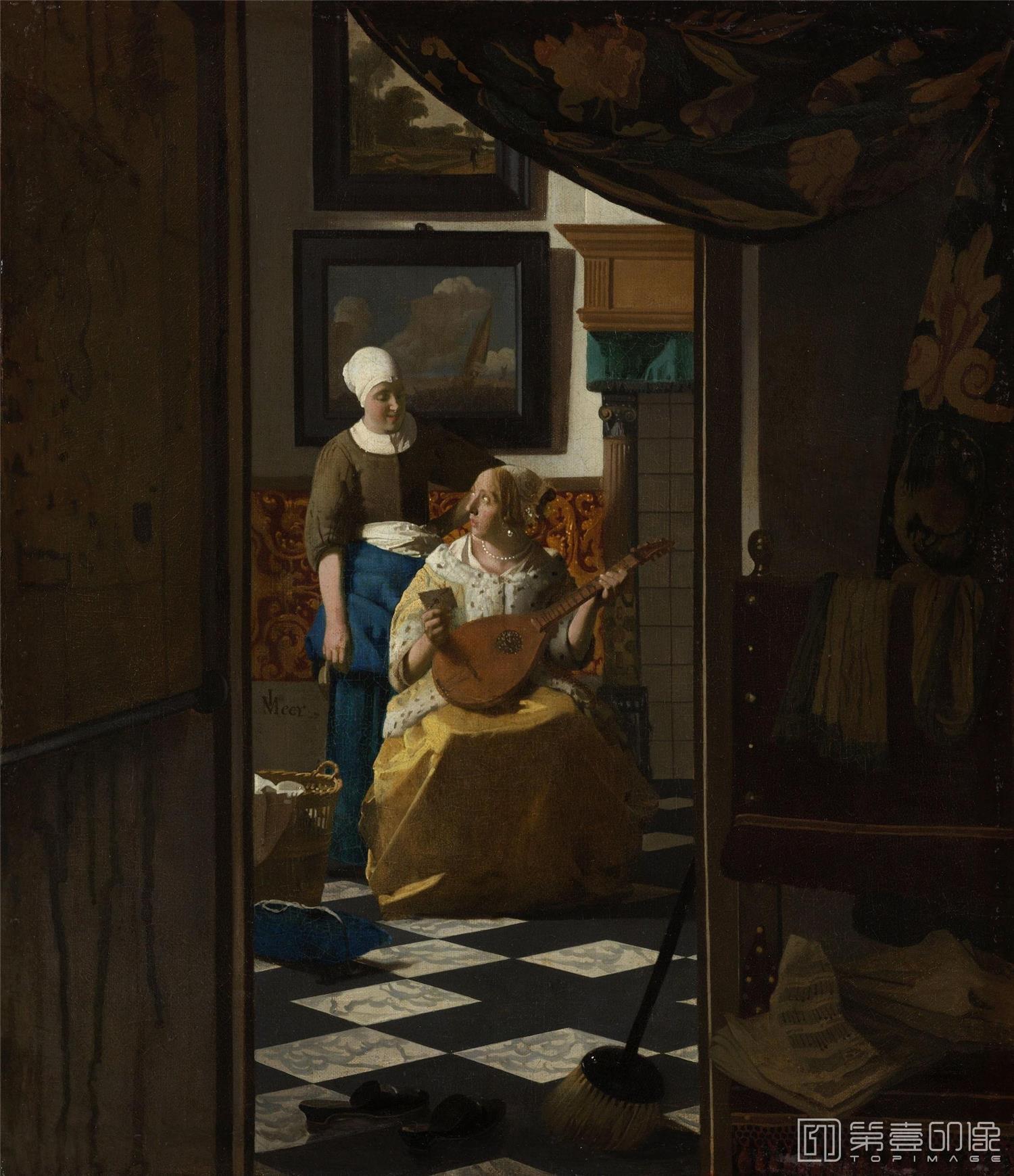 油画-[荷兰]约翰内斯·维米尔 (Johannes Vermeer)作品集-0034