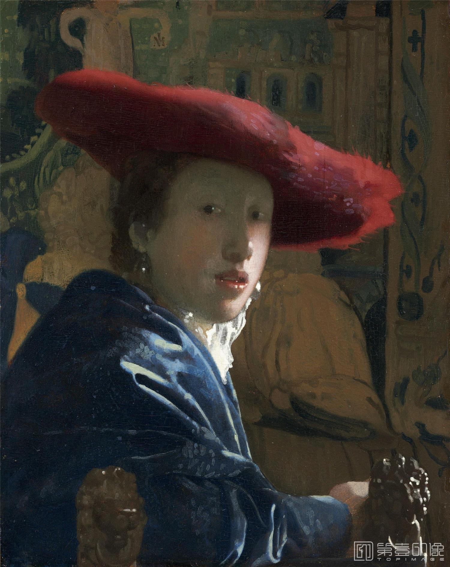 油画-[荷兰]约翰内斯·维米尔 (Johannes Vermeer)作品集-0036