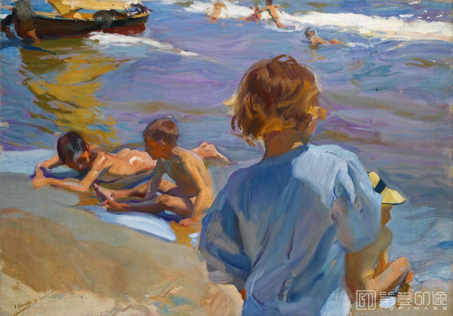 水彩画-[西班牙]索罗拉 (Sorolla )作品集-0006