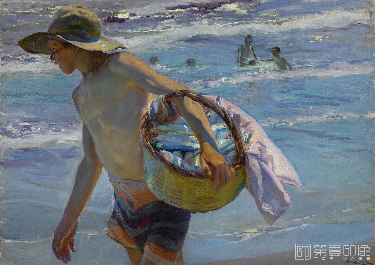 水彩画-[西班牙]索罗拉 (Sorolla )作品集-0008