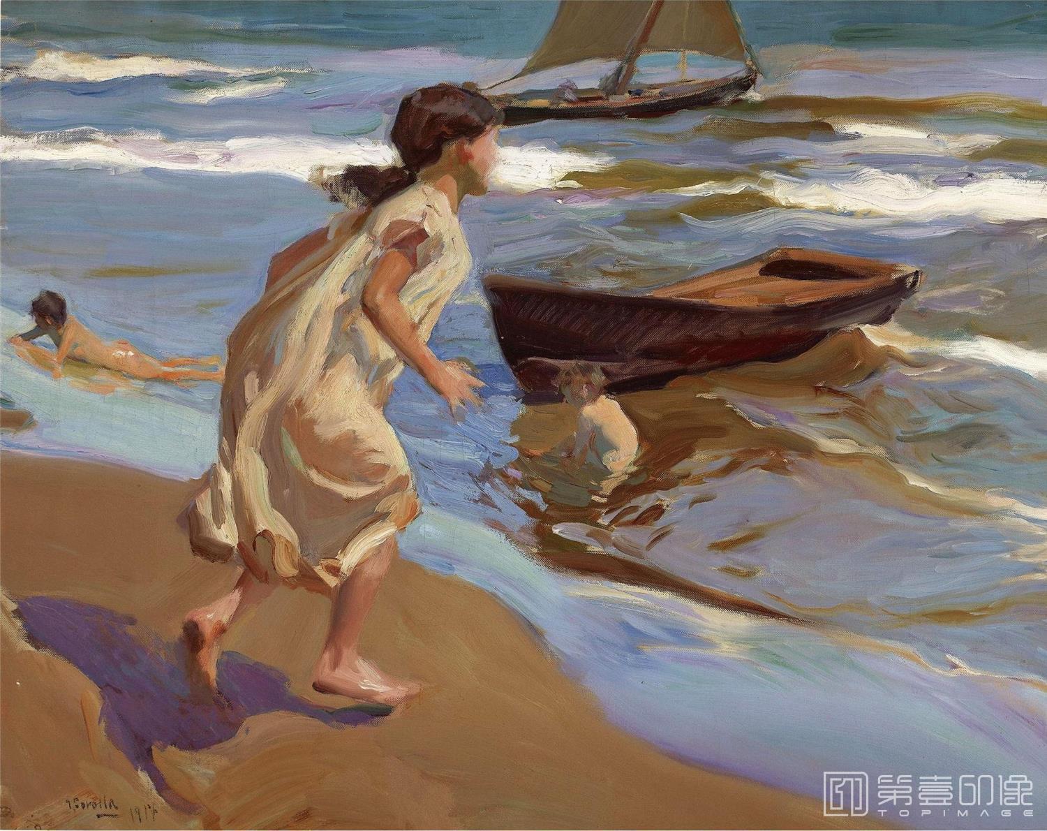 水彩画-[西班牙]索罗拉 (Sorolla )作品集-0010