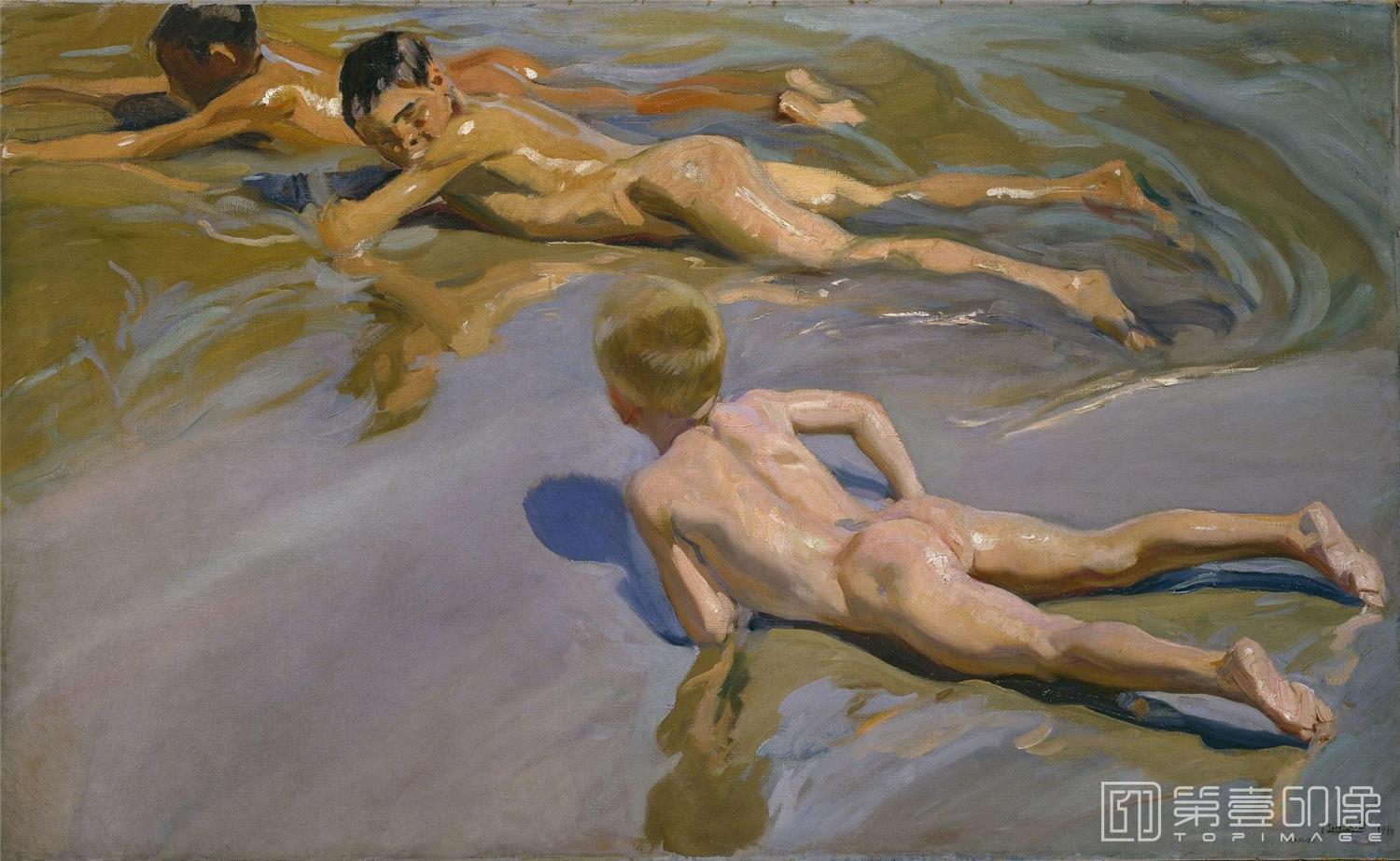 水彩画-[西班牙]索罗拉 (Sorolla )作品集-0014