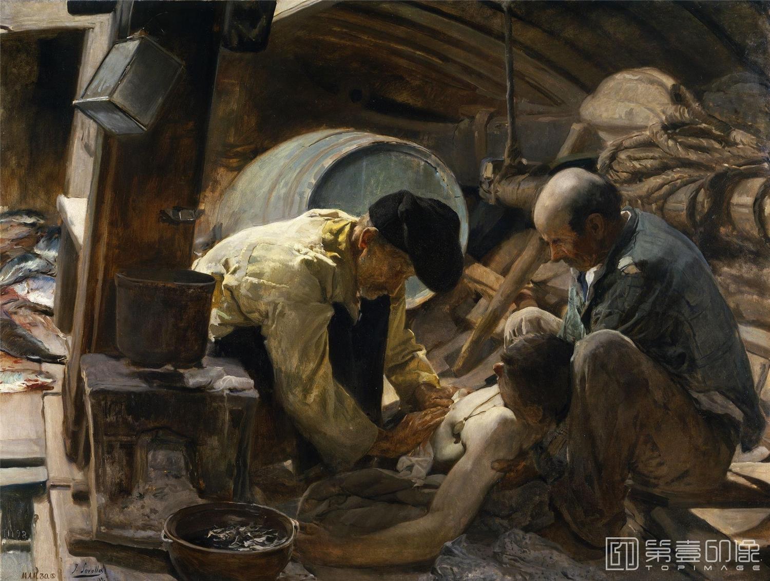 水彩画-[西班牙]索罗拉 (Sorolla )作品集-0023