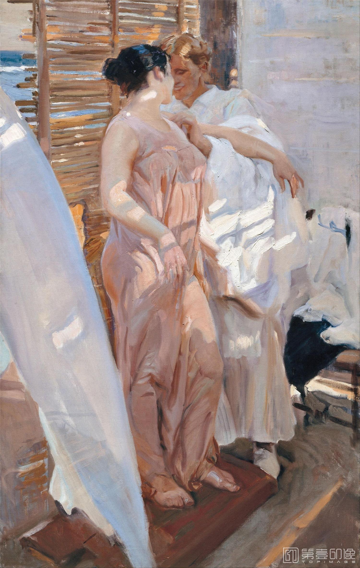 水彩画-[西班牙]索罗拉 (Sorolla )作品集-0040