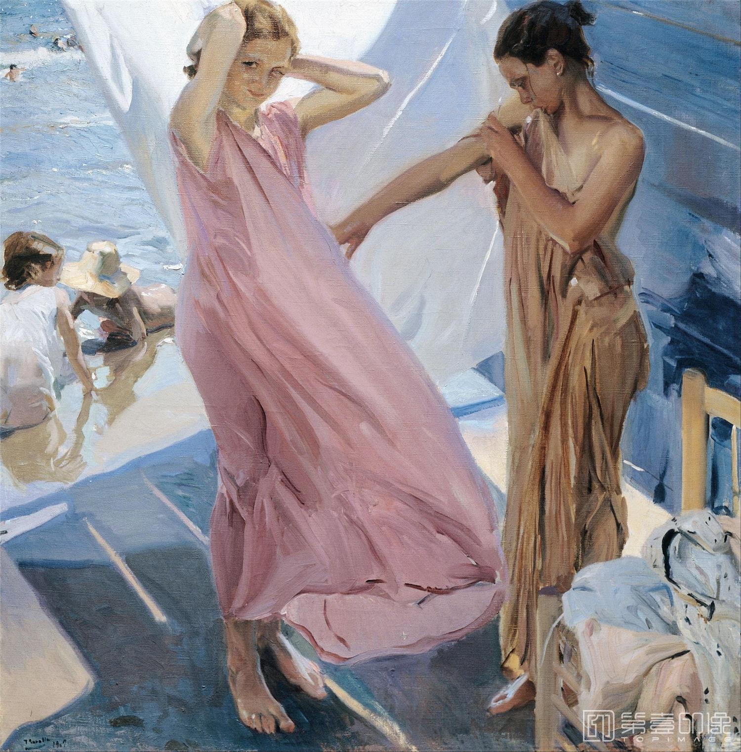 水彩画-[西班牙]索罗拉 (Sorolla )作品集-0047