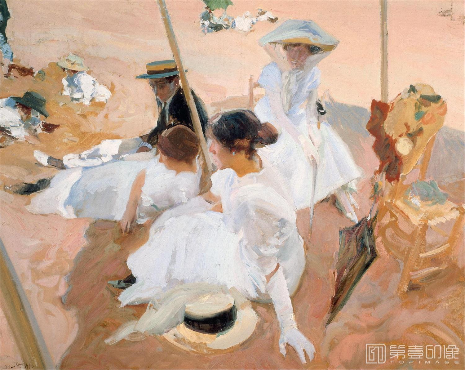 水彩画-[西班牙]索罗拉 (Sorolla )作品集-0048