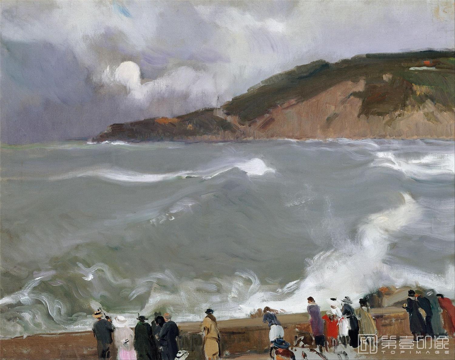 水彩画-[西班牙]索罗拉 (Sorolla )作品集-0049