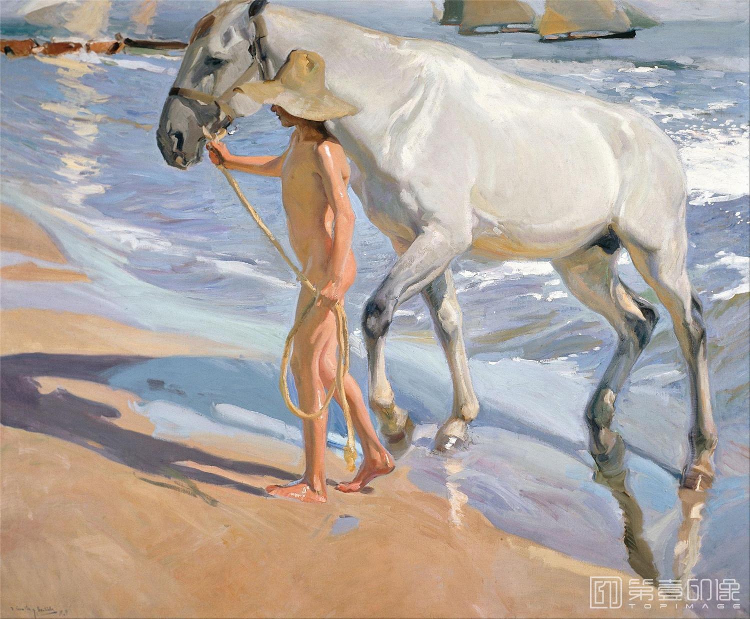 水彩画-[西班牙]索罗拉 (Sorolla )作品集-0052
