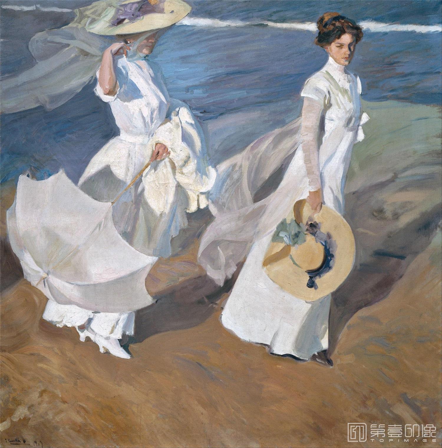 水彩画-[西班牙]索罗拉 (Sorolla )作品集-0059