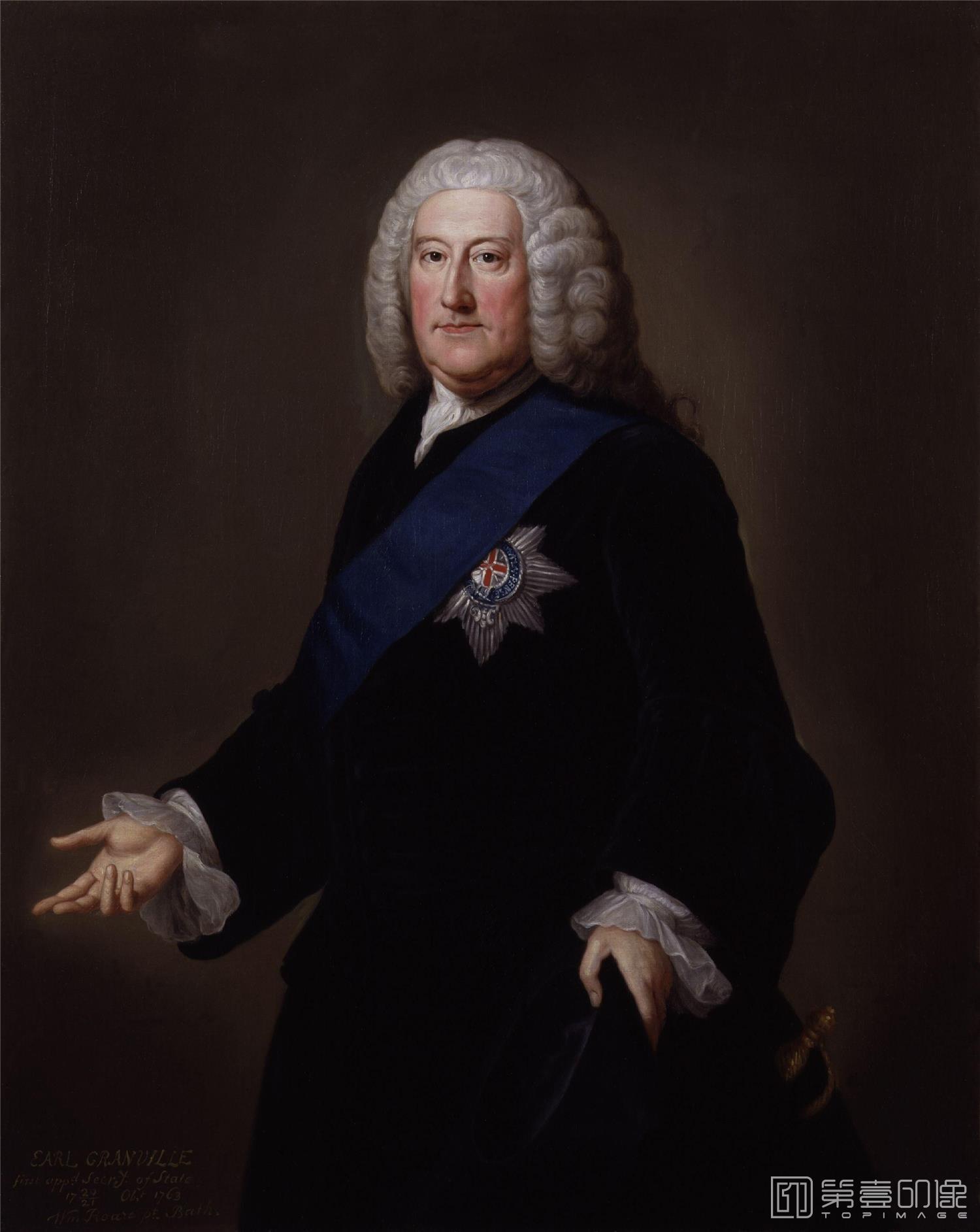 油画-国家肖像艺术博物馆-John Carteret, 2nd Earl Granville by William Hoare