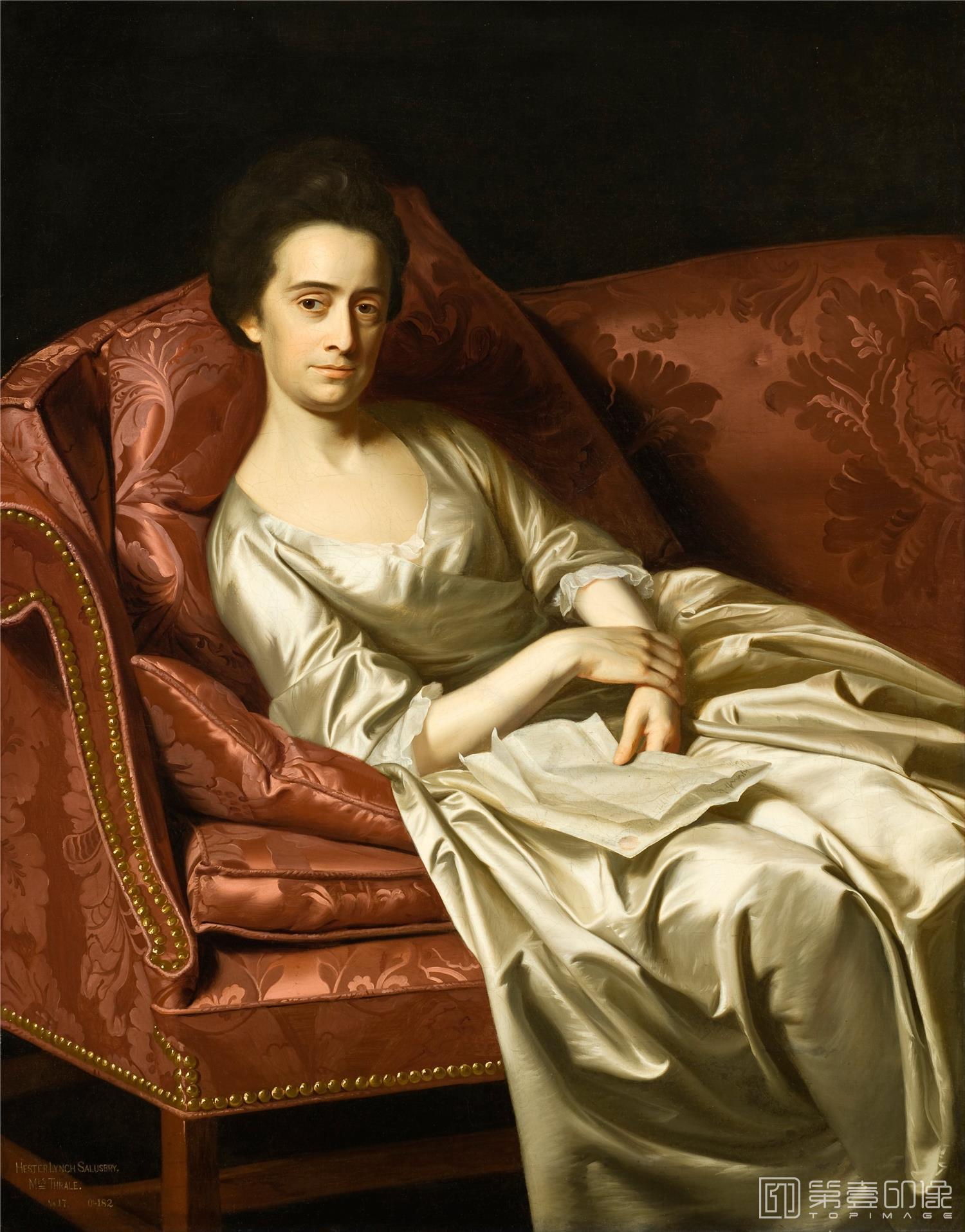 油画-国家肖像艺术博物馆-John Singleton Copley-Portrait of a Lady