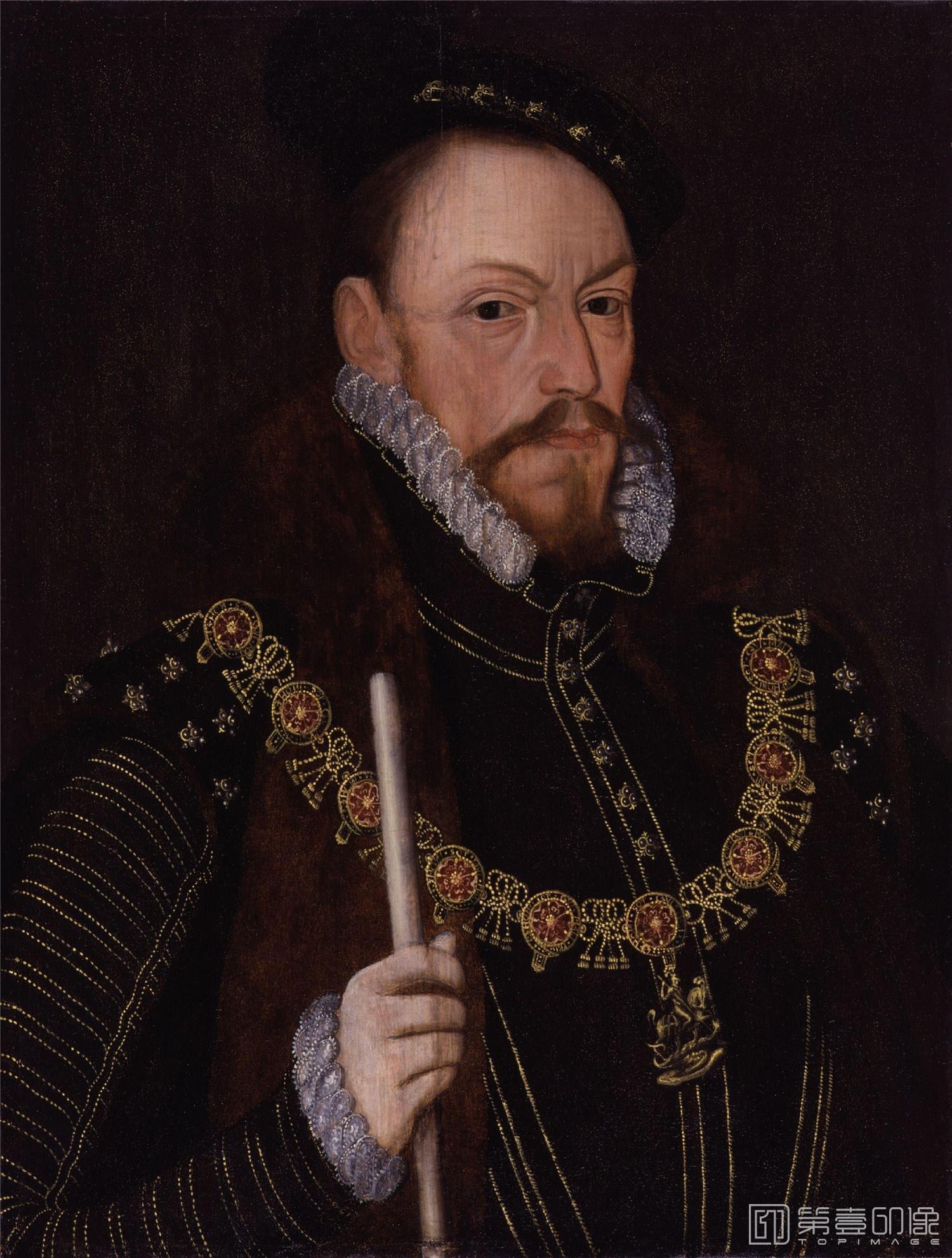 油画-国家肖像艺术博物馆-Thomas Radcliffe, 3rd Earl of Sussex from NPG (2)
