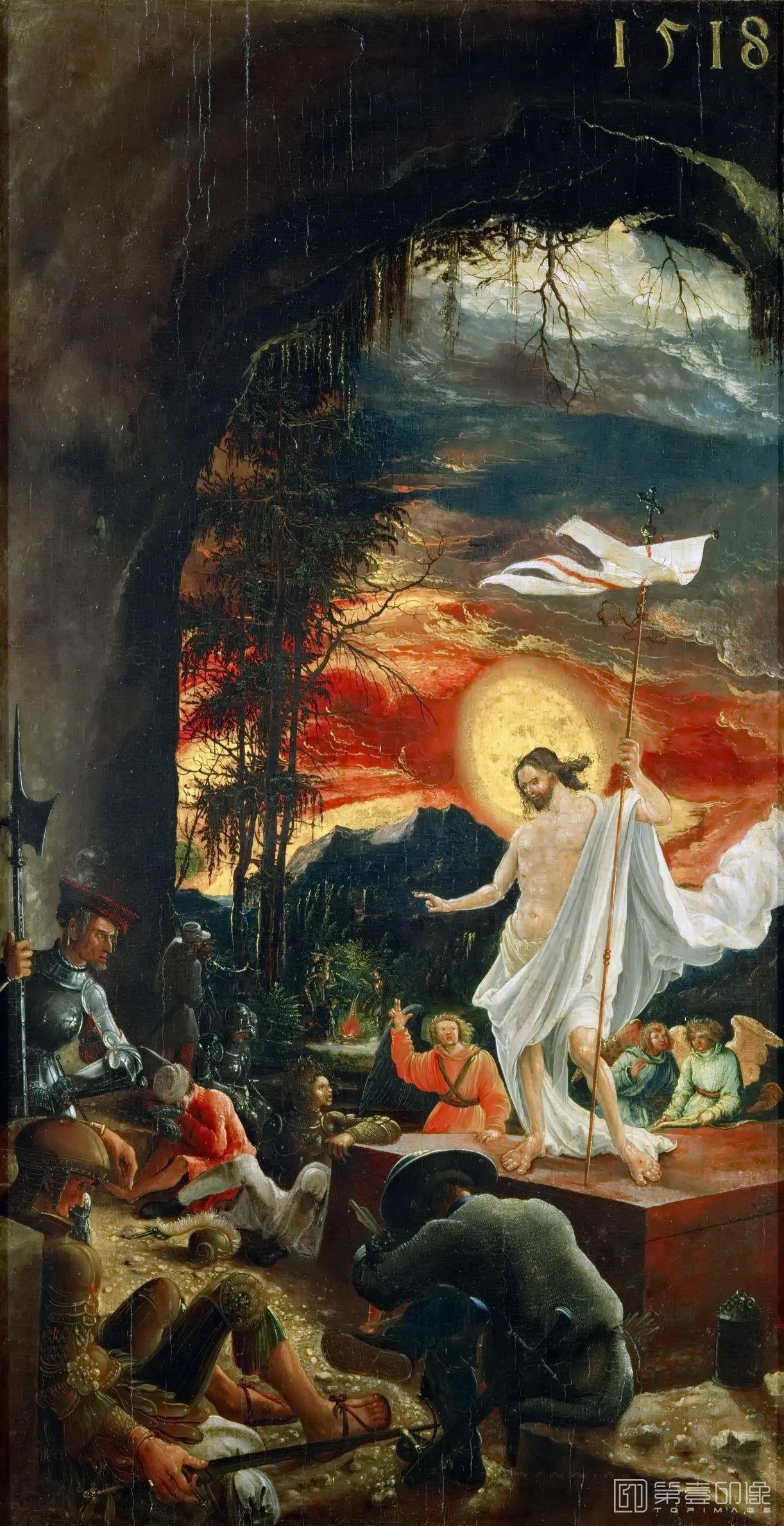 油画-奥地利维也纳艺术史博物馆-Albrecht Altdorfer-Saint Sebastian Altar