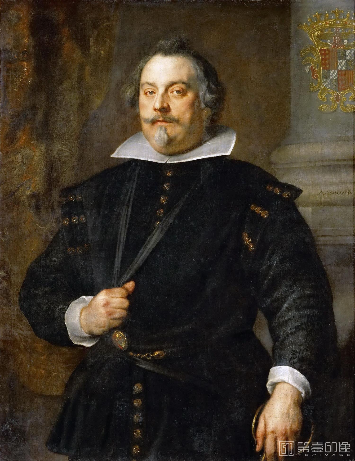 油画-奥地利维也纳艺术史博物馆-Anthony van Dyck-Francisco de Moncada
