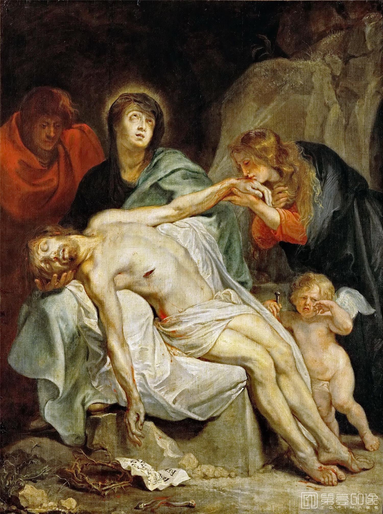油画-奥地利维也纳艺术史博物馆-Anthony van Dyck-Lamentation