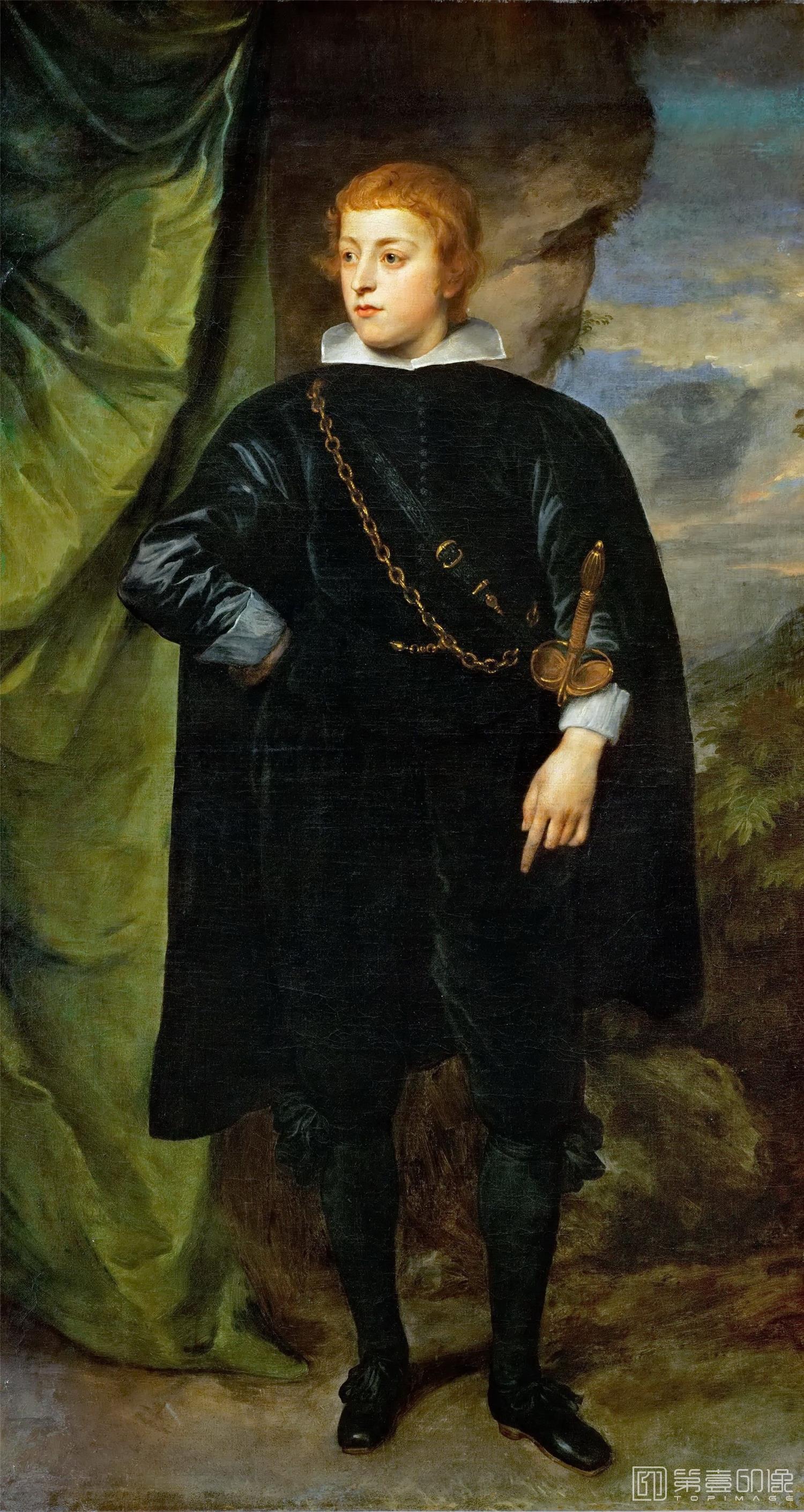 油画-奥地利维也纳艺术史博物馆-Anthony van Dyck-Prince Karl Ludwig of Palatinate