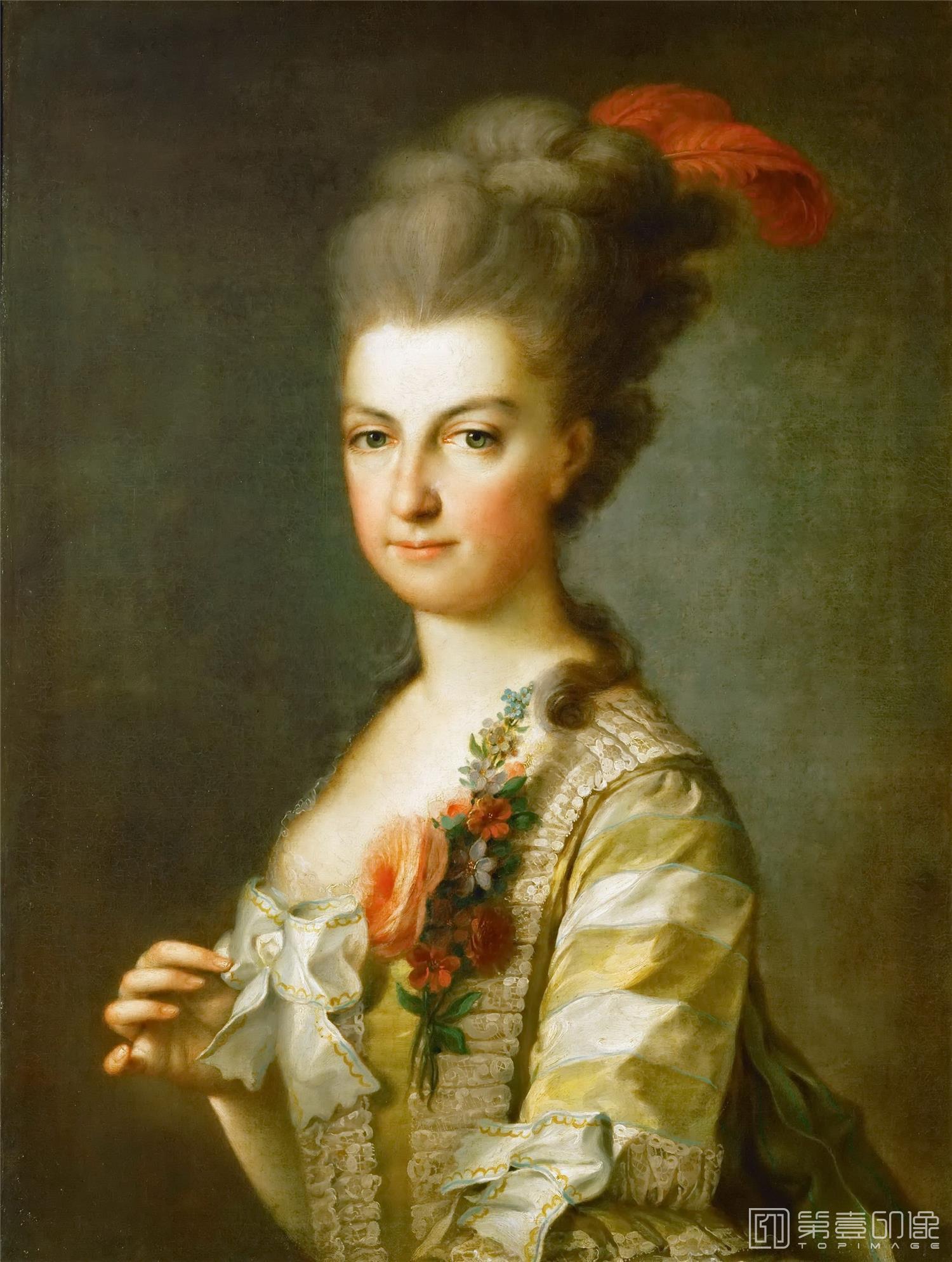 油画-奥地利维也纳艺术史博物馆-Anton Graff (1736-1813)-Archduchess Marie-Christine