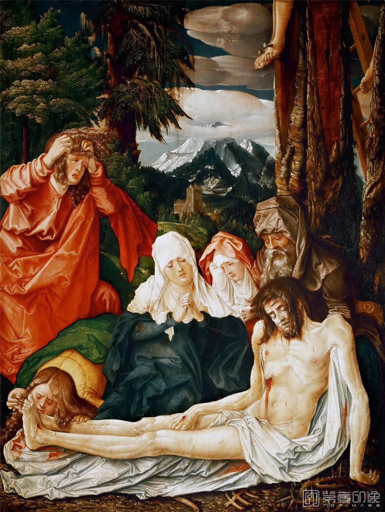 油画-奥地利维也纳艺术史博物馆-Baldung, Hans (1484-1545)-Lamentation