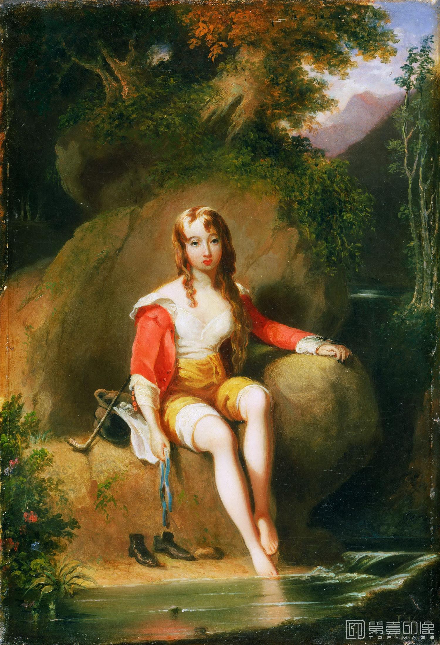 油画-美国费城美术馆-Jacob Eichholtz, American, 1776-1842-Dorothea