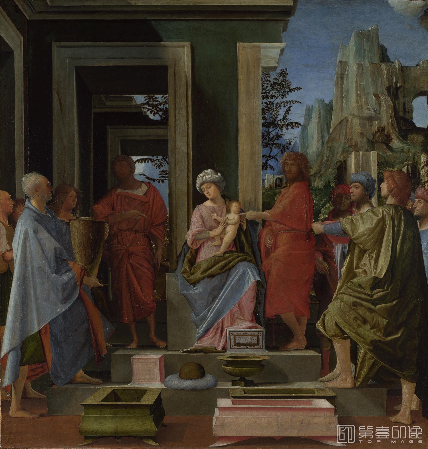 油画-大英博物馆-Bramantino-The Adoration of the Kings