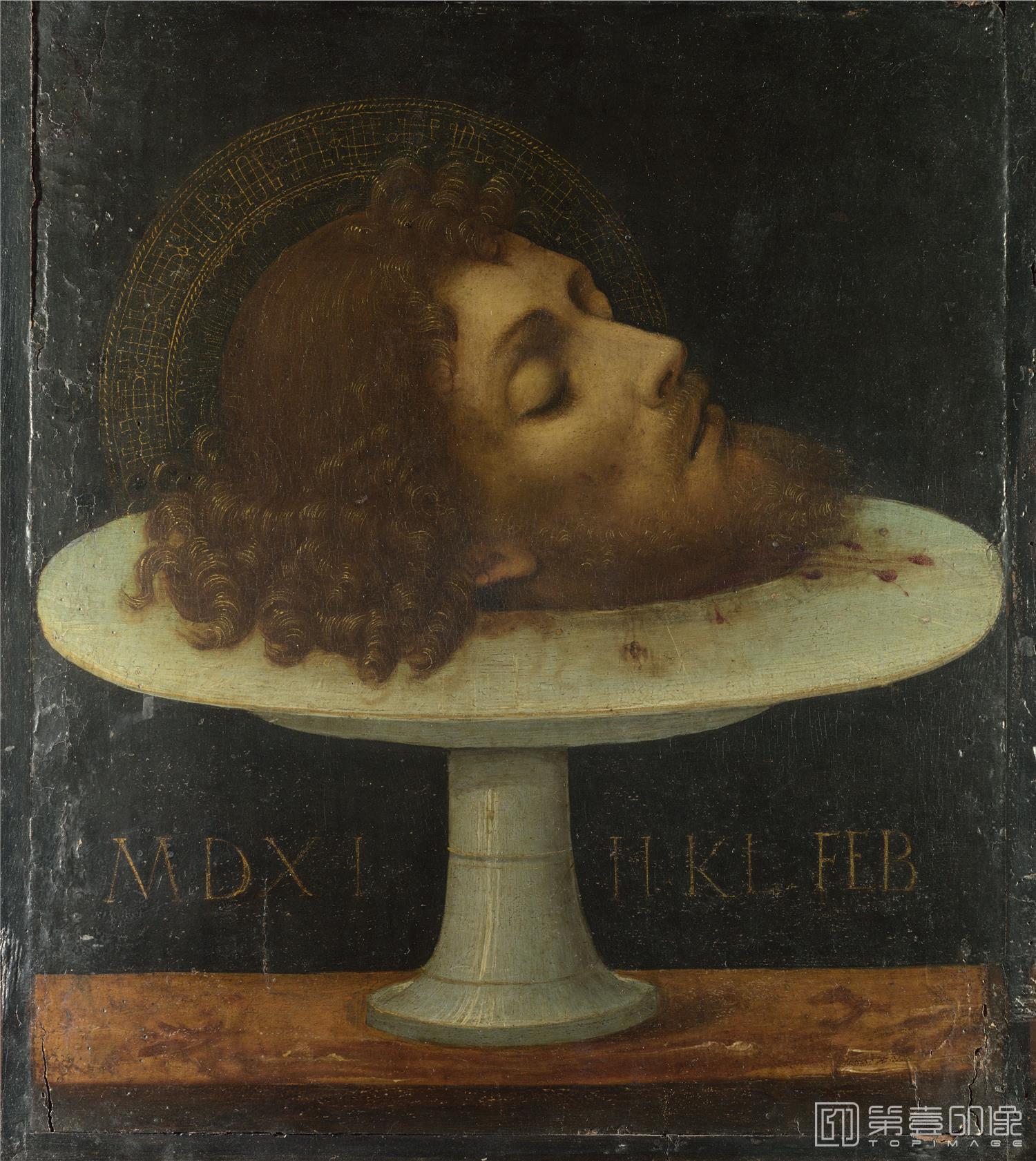 油画-大英博物馆-Italian-The Head of Saint John the Baptist
