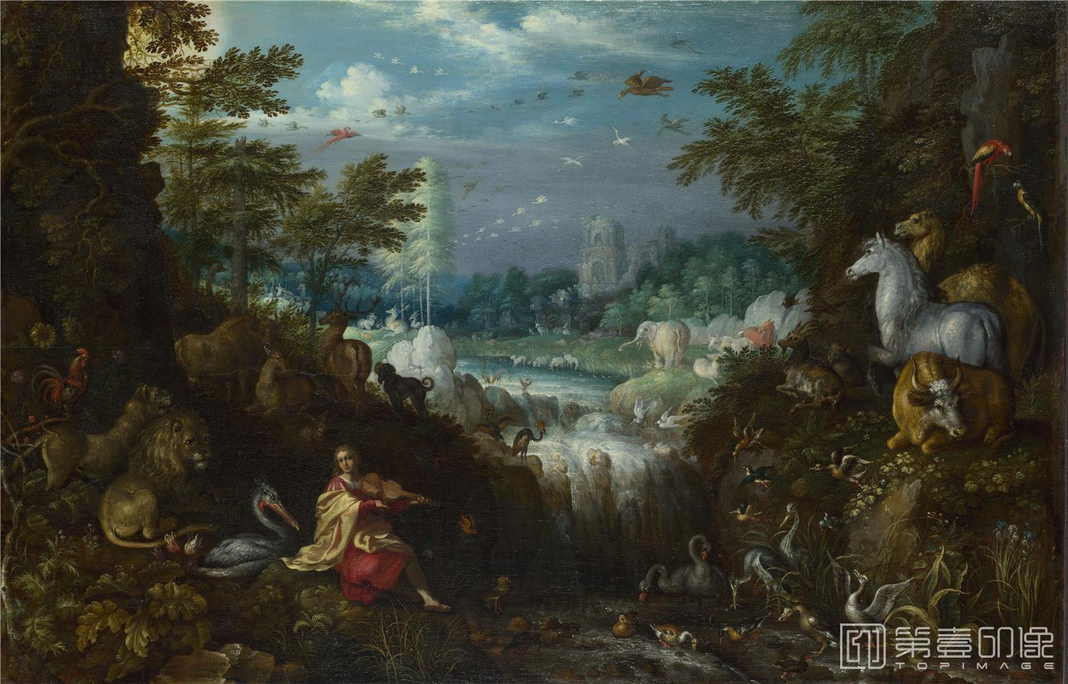 油画-大英博物馆-Roelandt Savery-Orpheus