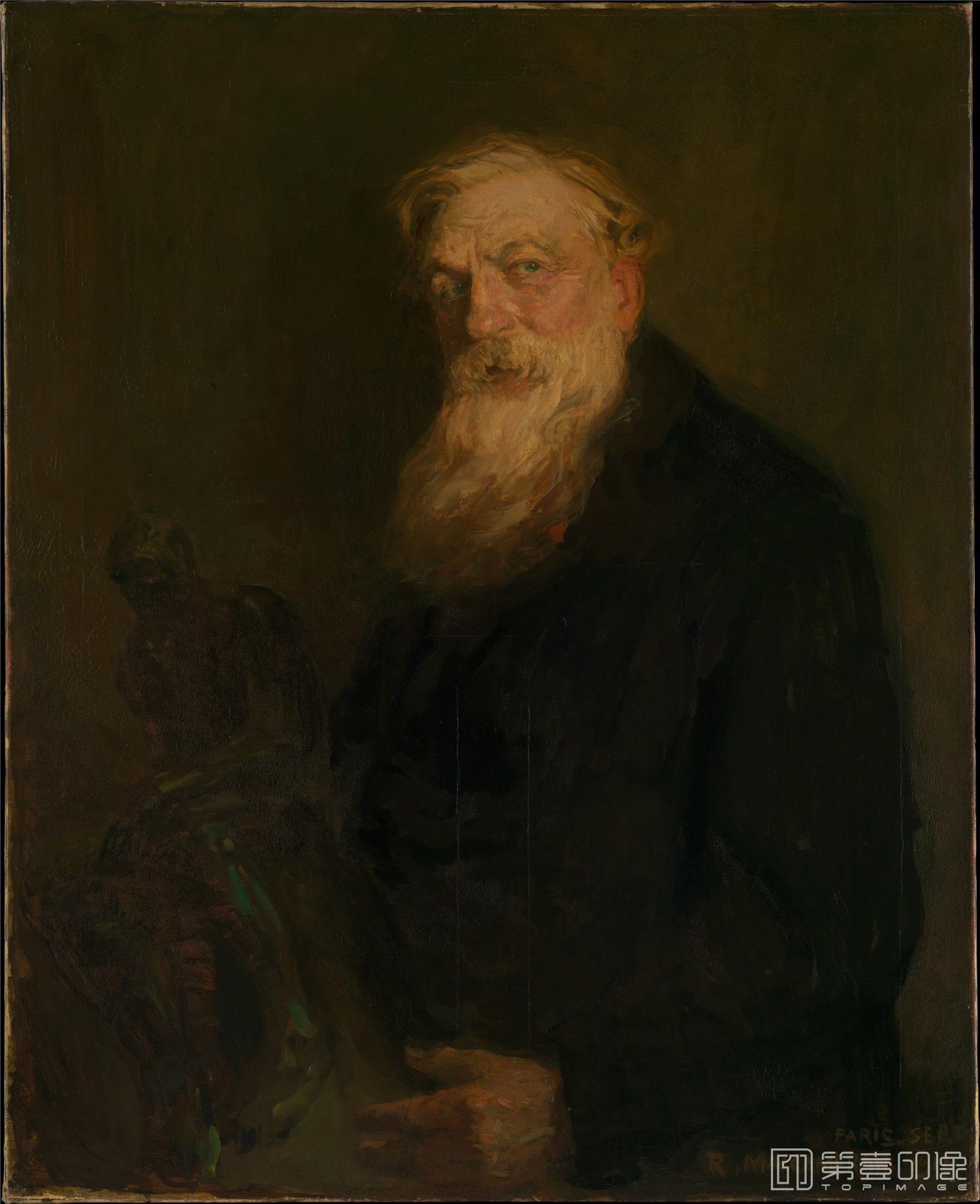 油画-美国纽约大都会美术馆油画藏-Robert MacCameron-Auguste Rodin251