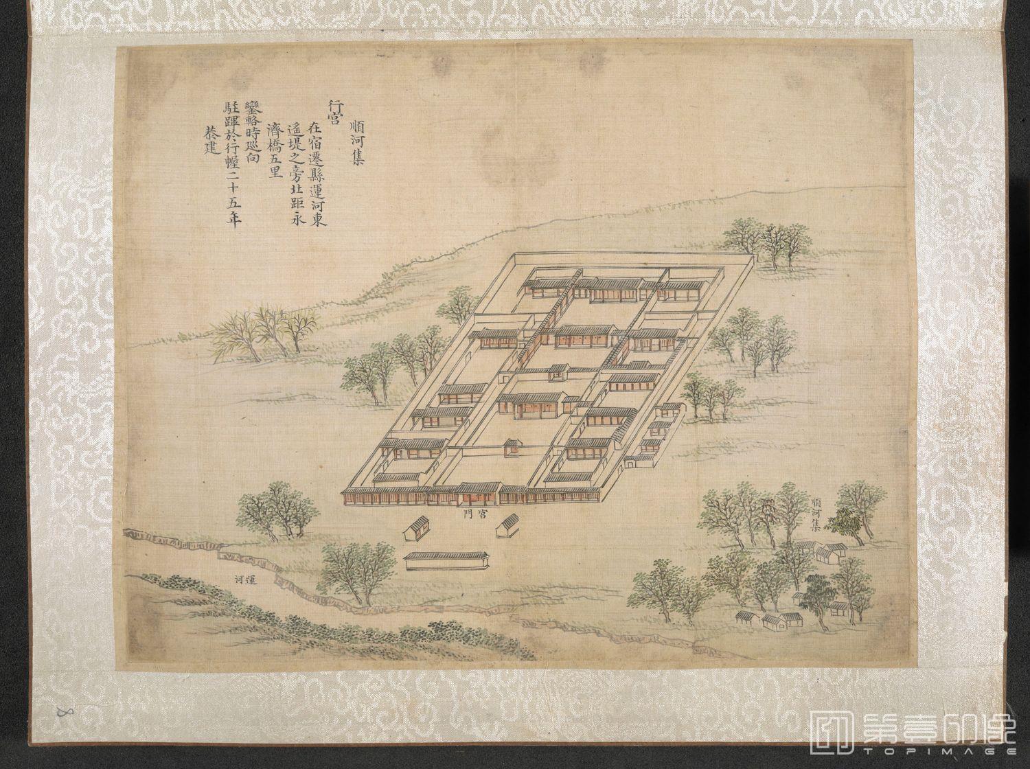 手绘-乾隆南巡驻跸图8 40×29.5 大英图书馆
